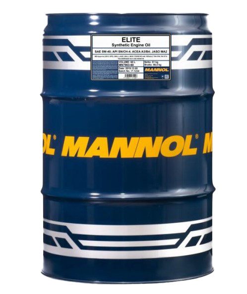 Моторное масло Mannol ELITE 5W-40, 60л (Mannol: MN7903-60)